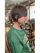 髪質改善と縮毛矯正の専門店 サンティエ(scintiller)&nbsp;大人綺麗な小顔襟足スッキリショートボブ　30代40代50代