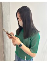 ヨーク(YOKE)&nbsp;YOKE 大人ボブ切りっぱなしボブ結べるボブアッシュグレージュ