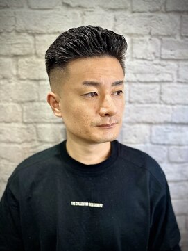 グレイスフルバーバー 赤坂見附店 ビジネスヘア×フェードオールバック【理容室/フェード/赤坂】