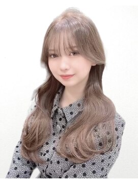 ワン バイ ジエクト(One by The Ect) 【レイヤーロング】ミルクティーアッシュカラーシルキーベージュ