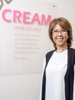 ヘアースタジオ クリーム(HAIR STUDIO CREAM)の写真/【JR芦屋駅3分】歴30年以上のベテランスタイリストによる丁寧なマンツーマン施術が魅力♪お悩み相談◎