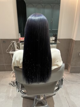 チャンチ(chanch) ネイビーブルー/ブルーラベンダー/暗髪カラー