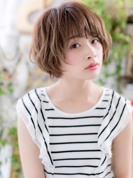 カバーヘアアンドスパ ブリス 浦和(COVER HAIR&SPA bliss) ショコラアッシュ大人可愛い小顔ふわふわボブh3浦和20代30代40代