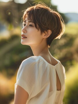 アルトリスト(Altruist Aging×HAIR&SPA) ☆イメチェンピンクベージュアンブレラカラー前髪クールショート