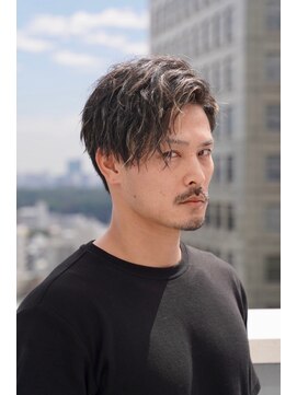 クロムトウキョウ ザ バーバー 新宿本店(CHROM TOKYO the Barber) アップバング/ツイストスパイラル/メンズ/メッシュ/パーマ