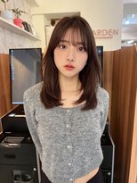 ガーデン 渋谷(GARDEN)&nbsp;くびレイヤー前髪ありイメチェンアンブレラカラーこなれミディ