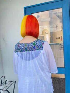 ヘアーメイク コラソン(hair make corazon) 1黒髪ボブルフネビージュ小顔ワンレンダークアッシュ