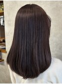 艶髪カラーピンクラベンダーセミロング
