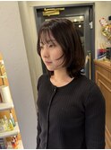 フェミニンロングウェーブミディアム似合わせカット