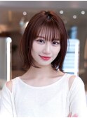 レイヤーカットボブくびれレイヤー顔周りレイヤー韓国ヘア小顔