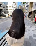 赤坂*髪質改善ストレート艶髪暗めカラー