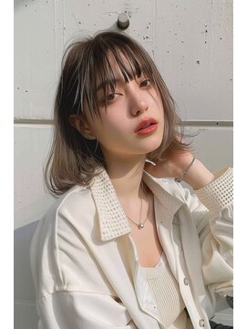 ラナ 新宿(lana) ミディアムレイヤー/レイヤーカット/前髪/【lana hair 新宿】