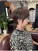 白髪ぼかし/イメチェンヘアスタイル/前髪カタログ/ショートボブ