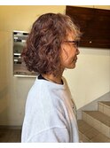 【MINAMI】スパイラルパーマ×白髪ぼかしハイライト