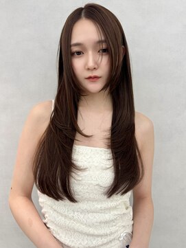 アッシュ 平井店(Ash) ロング顔周りレイヤー