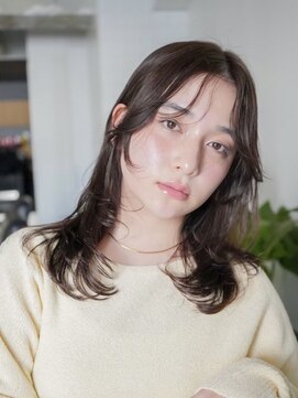 ラヴィズム(LUVISM) ◎韓国ヘアー顔周りレイヤーボブミディアムおくれ毛前髪万代新潟