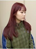 ブリーチなしWカラー10代20代ピンクパープル/akane