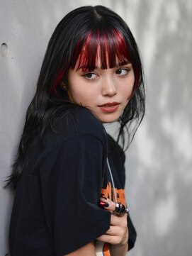 シーン(SCENE) くびれヘア/アプリコットオレンジ/ハイライトカラー/天神今泉