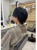 メンズ　レイヤーカット　パーマ　ダブルカラー　髪質改善