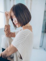 アジュール 倉敷店(Azule)&nbsp;Azule/切りっぱなしボブ/ダークブラウン