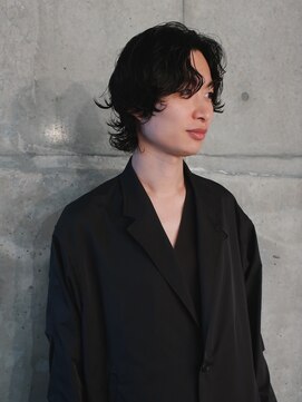 ダブ ムート(DaB MUUT) メンズ黒髪パーマメンズ伸ばしかけヘア伸ばし途中パーマメンズ