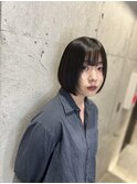ナチュラルな丸みストレートボブ
