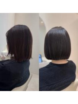 シンズ 銀座(sins) [30代40代50代60代]ボブヘアに酸性ストレート