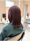 アンブレラカラーでボルドーに♪