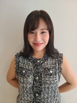 Folklore【フォークロア】翠町支店　《髪質改善サロン》&nbsp;暗めの赤みなしカラー。ツヤツヤで肌も白く感じます！