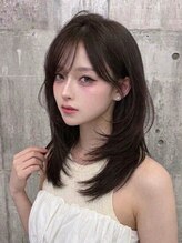 リティアンドビューティースタジオモッズシブヤ(LITTY&beauty studio M.O.D shibuya)&nbsp;レイヤーカット/グレージュ/髪質改善/烏丸