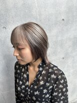 クレア 下北沢(CREA)&nbsp;ミルクティーブロンド/ダークブルー/デジタルパーマ/下北沢