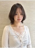 横浜丸顔面長解消タッセルボブレイヤーボブくびれボブ
