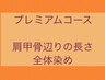 プレミアムコース ●肩甲骨辺りの長さ 全体染め
