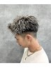 メンズカット＋パーマ＋ハイライト(メッシュ)＋トリートメント￥15000