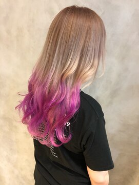 リルア 博多(LIRUA) ミルクティーベージュのラベンダーグラデ