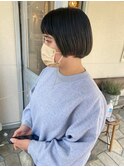 guest snap ミニボブ×眉上前髪