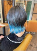 インナー×アクアブルー
