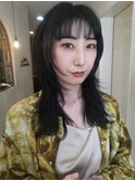 CAF松本【ブルーブラック×ナチュラルロングウルフ】