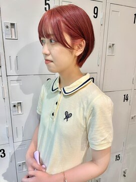 クリアーオブヘアー 栄南店(CLEAR of hair) ショート×ピンクカラー