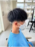 滋賀、南草津、メンズ美容室、波巻きツイストスパイラルパーマ