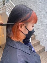 ラミ(L'ami)&nbsp;派手髪個性派オレンジベージュ×透明感グレージュ