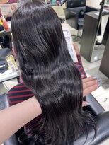 透明感カラー　髪質改善