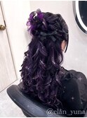 ハーフアップおだんご【クランソア】ヘアセット/ヘアメ/心斎橋