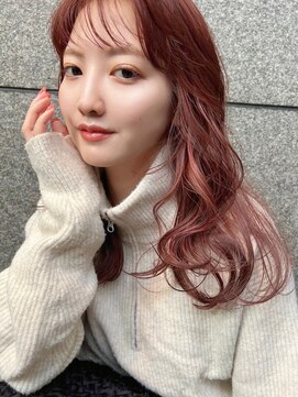 フリティ 大阪西梅田店(friity) ベージュインナーカラーショートボブレイヤーミディアム前髪