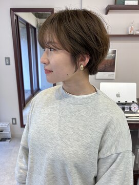 ルックアット(Look at) 【Look at】20代30代40代カーキベージュアッシュショート