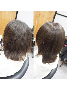 ヘアテリア リュウ 大塚(hair teria ryu) 縮毛矯正/髪質改善/シルキーストレート/艶カラー