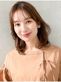 イメチェンナチュラルカール似合わせカットオリーブベージュ