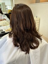 トゥットヘアー(Tutto hair)&nbsp;韓国ウェーブ大人可愛いチャンモリパーマカシスレッド20代30代