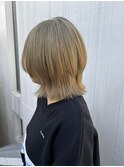 レイヤーボブ×オリーブベージュ