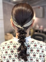 エルバイラビス 大宮(elu by lovis)&nbsp;《mana》タイト編みおろし/お呼ばれヘア/結婚式ヘア/大宮/埼玉